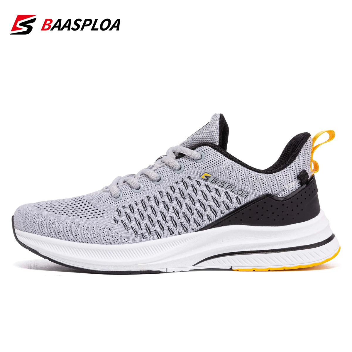 Baasploa Lightweight Running Shoes For Men Comfort Men's Designer Mesh Casual Sneakers Lace-Up Male Outdoor Sports Tennis Shoes
