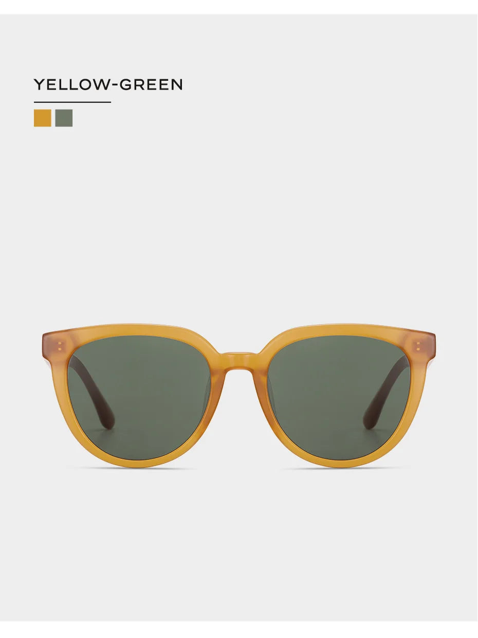 Óculos de sol de design da marca CAPONI para mulher, estilo retro, para raparigas, estilo coreano, polarizados, com proteção UV, modelo BH31031