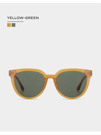 Óculos de sol de design da marca CAPONI para mulher, estilo retro, para raparigas, estilo coreano, polarizados, com proteção UV, modelo BH31031