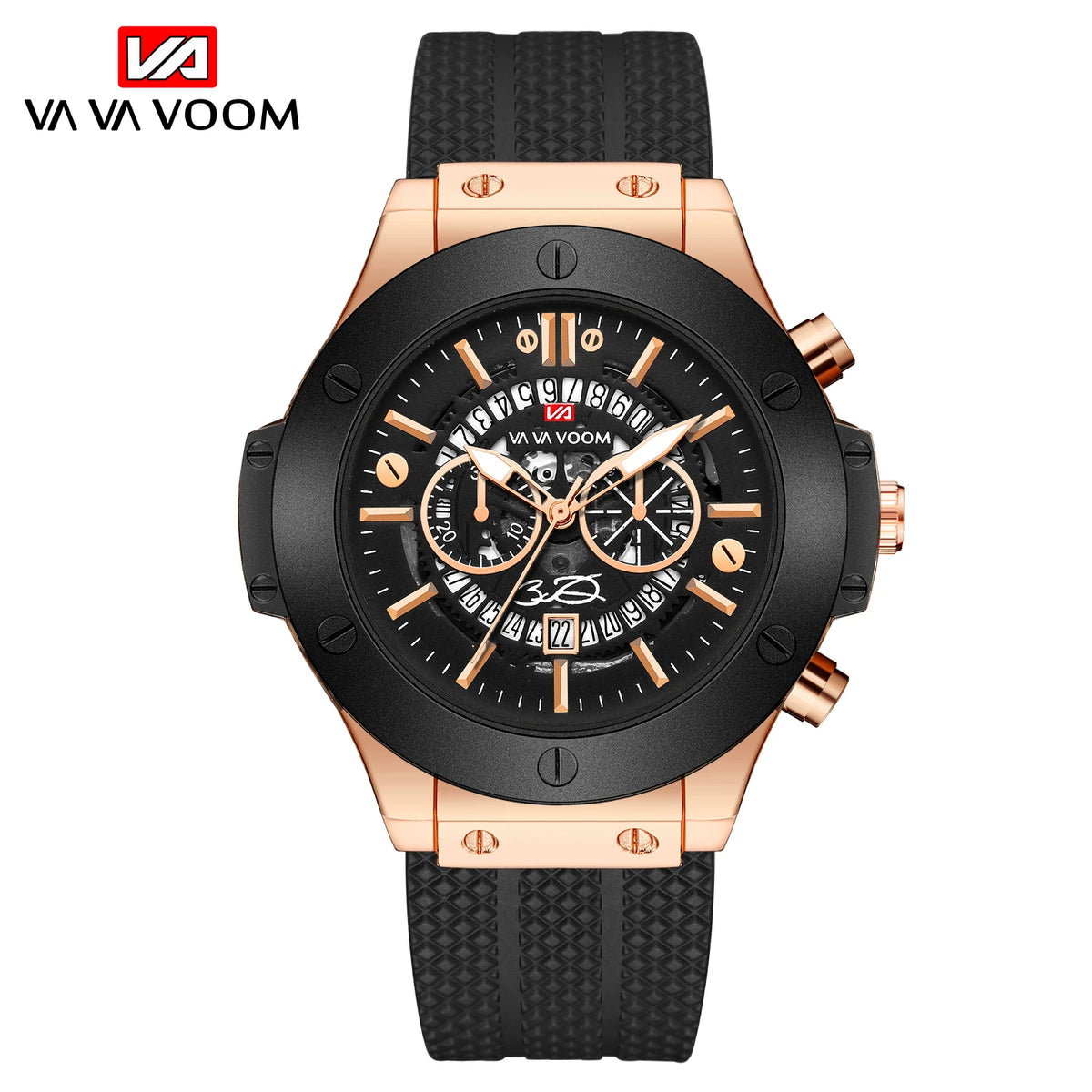 Montre pour homme de luxe, sportive, bracelet en silicone, mouvement japonais, calendrier, quartz, étanche – Relogio Masculino