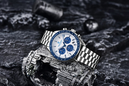 PAGANI DESIGN Planetary Series Saturn Light Tan  Quartz Watch Men Speed Chronograph AR Sapphire crystal Wristwatch Men 2026 New