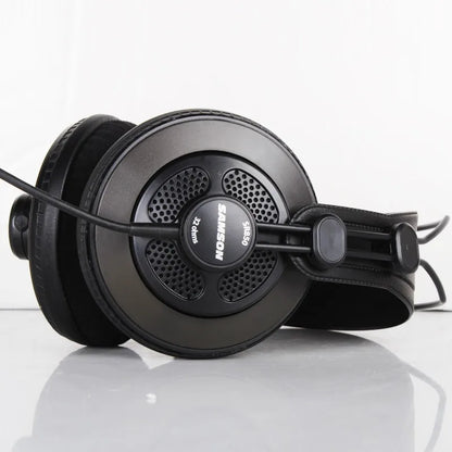 Original Samson SR850 Monitoring Headset Velour Earcup Semi-Open Monitor Headphone For Studio Recording Karaoke Game