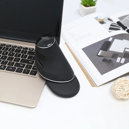 Delux M618 PLUS Vertical Mouse Gaming Wired Ergonomics Mice Wireless 6 Buttons 4000 DPI Optical Right Hand For PC Laptop