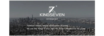 KINGSEVEN Gafas de sol de lujo de madera de nogal, polarizadas, de diseño de marca, sin montura y con cristales espejados, cuadradas, para mujer y hombre