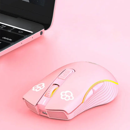 Wireless Mouse Rechargeable Bluetooth Silent Ergonomic Computer 2400 DPI For iPad Mac Tablet Macbook Air Laptop PC Gaming Office