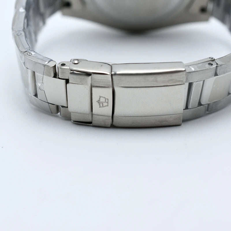 Original Luxury Men's Watches Automatic Movement Luminous Hand Wind Mechanical Watch Stainless Steel GMT Silver Male Gifts Watch