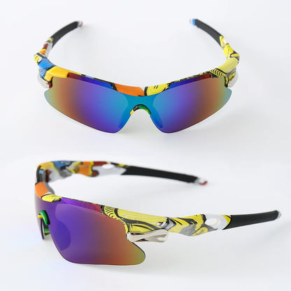 UV400 Outdoor Sport Cycling Sunglasses Windproof Mountain Bike Bicycle Glasses for Men And Women Hiking Running