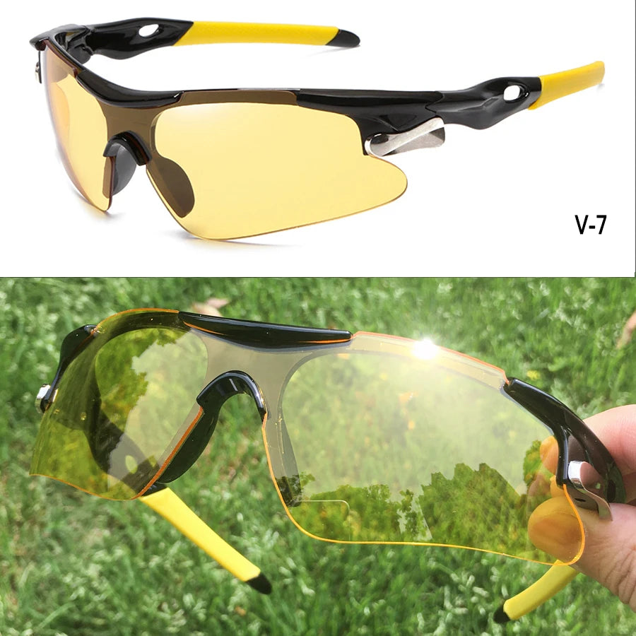 UV400 Outdoor Sport Cycling Sunglasses Windproof Mountain Bike Bicycle Glasses for Men And Women Hiking Running