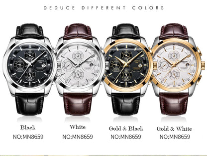 relogio masculino New Carnival Automatic Watches Men Business Mechanical Clock Leather Strap Waterproof Luxuey Brand Clock