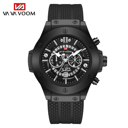 Montre pour homme de luxe, sportive, bracelet en silicone, mouvement japonais, calendrier, quartz, étanche – Relogio Masculino