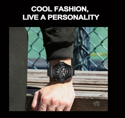 Montre pour homme de luxe, sportive, bracelet en silicone, mouvement japonais, calendrier, quartz, étanche – Relogio Masculino