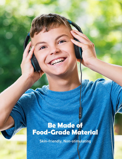 Écouteurs filaires Ow CH6S avec microphone pour enfants, matériau de qualité alimentaire, écouteurs supra-auriculaires pour enfants, IPad Kindle Morning, Max 85dB