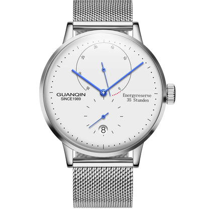 GUANQIN Mechanical Business Watch Men Luxury Brand Luminous Stainless Steel Strap Wrist Mens Automatic Watches Clock relogio BYR