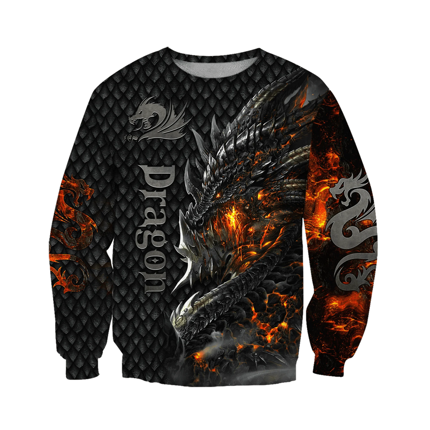 Krásná pánská unisex mikina s kapucí s celoplošným 3D potiskem ohnivého draka, podzimní streetwear, ležérní bunda, tepláková souprava KJ749