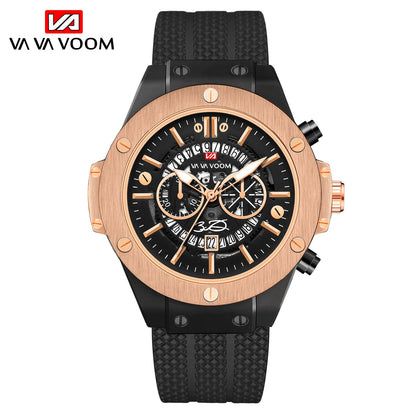 Montre pour homme de luxe, sportive, bracelet en silicone, mouvement japonais, calendrier, quartz, étanche – Relogio Masculino