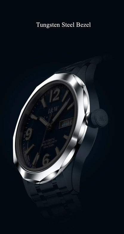 Reloj CARNIVAL Mens Tungsten Mechanical Watch Brand Luxury NH36 Automatic Movement Wristwatches for Men Waterproof Montre Homme