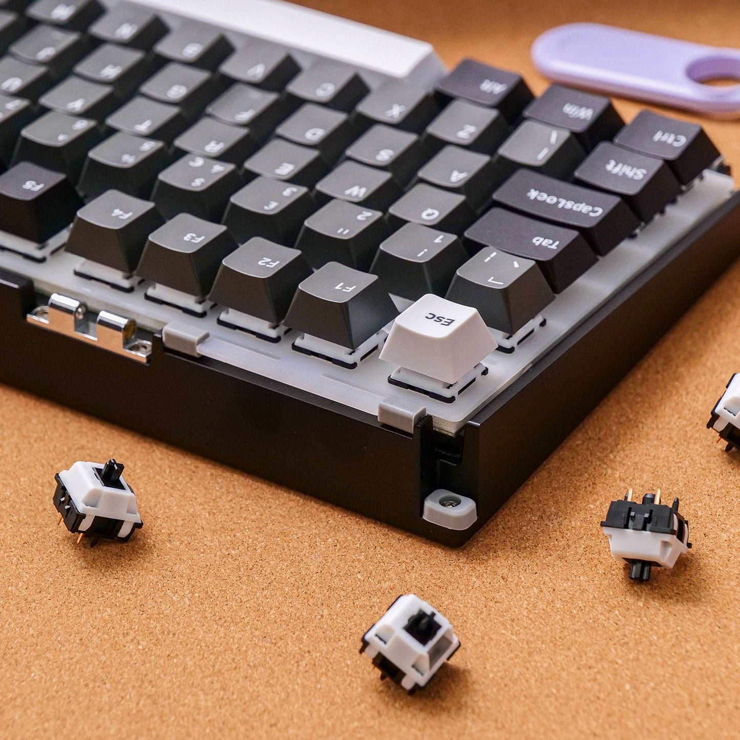Akko MonsGeek M1 V5 Three-mode Mechanical Keyboard/Barebone Kit VIA 75% 3/5 Pin Customized Hot Swap RGB Rapid Disassemble Gasket