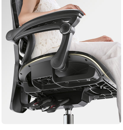 UVR Ergonomic Design Chair Household Reclining Stool Sedentary Comfort Mesh Office Chair Reclining Computer Game Chair Furniture