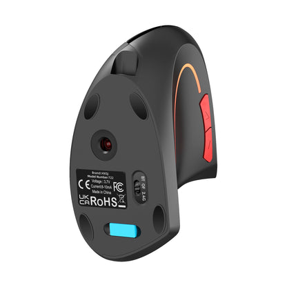 Dual Mode Vertical Mouse 2.4G Wireless Gaming Mouse Ergonomic Bluetooth Mouse 2400DPI Rechargeable Silent Mice for PC Laptop