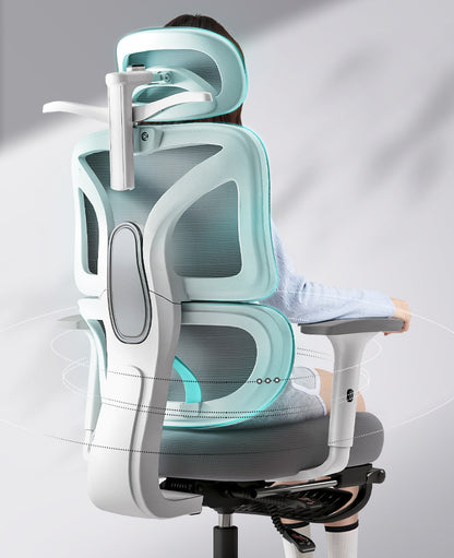 UVR Gaming Computer Chair Lift Adjustable Boss Backrest Stool Ergonomic Design Armchair Sponge Cushion Mesh Office Chair