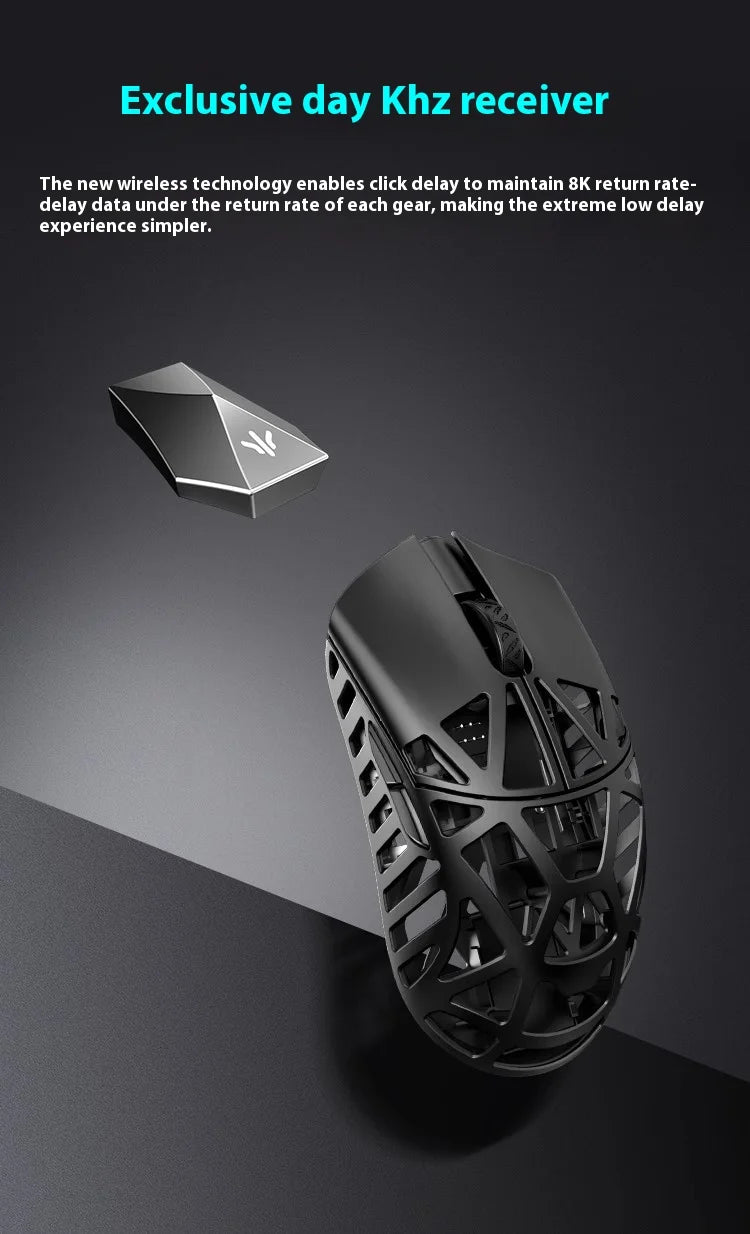 WLmouse Beast X Max Wireless Mouse PAW3950HS Sensor Magnesium Alloy 8K FPS Gaming Mouse Lightweight Gaming Accessories Customize