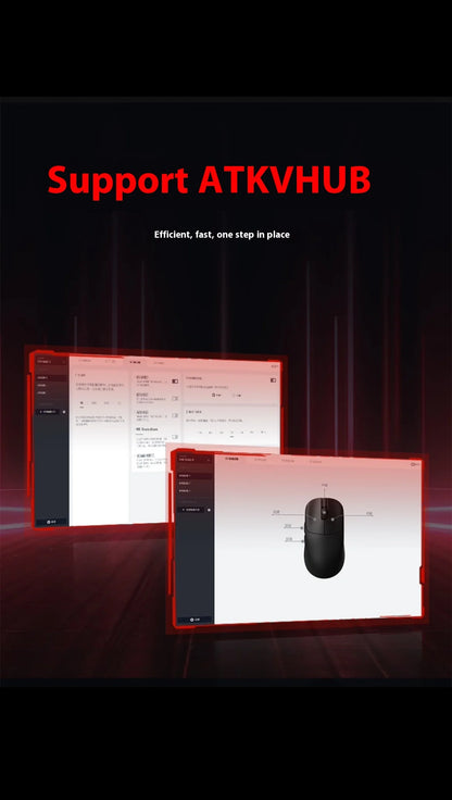 Atk Vxe Vgn Mad R Major Ultra-Lightweight Wireless Mouse Ergonomic Game Dual-Mode Esports Office Mouse Paw3395 Gift