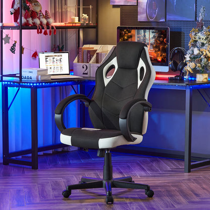 WOLTU Gaming Chair Gamer Armchair Office Computer Chair Ergonomic Design Fabric 360° Swivel Chair Adjustable Height High Back
