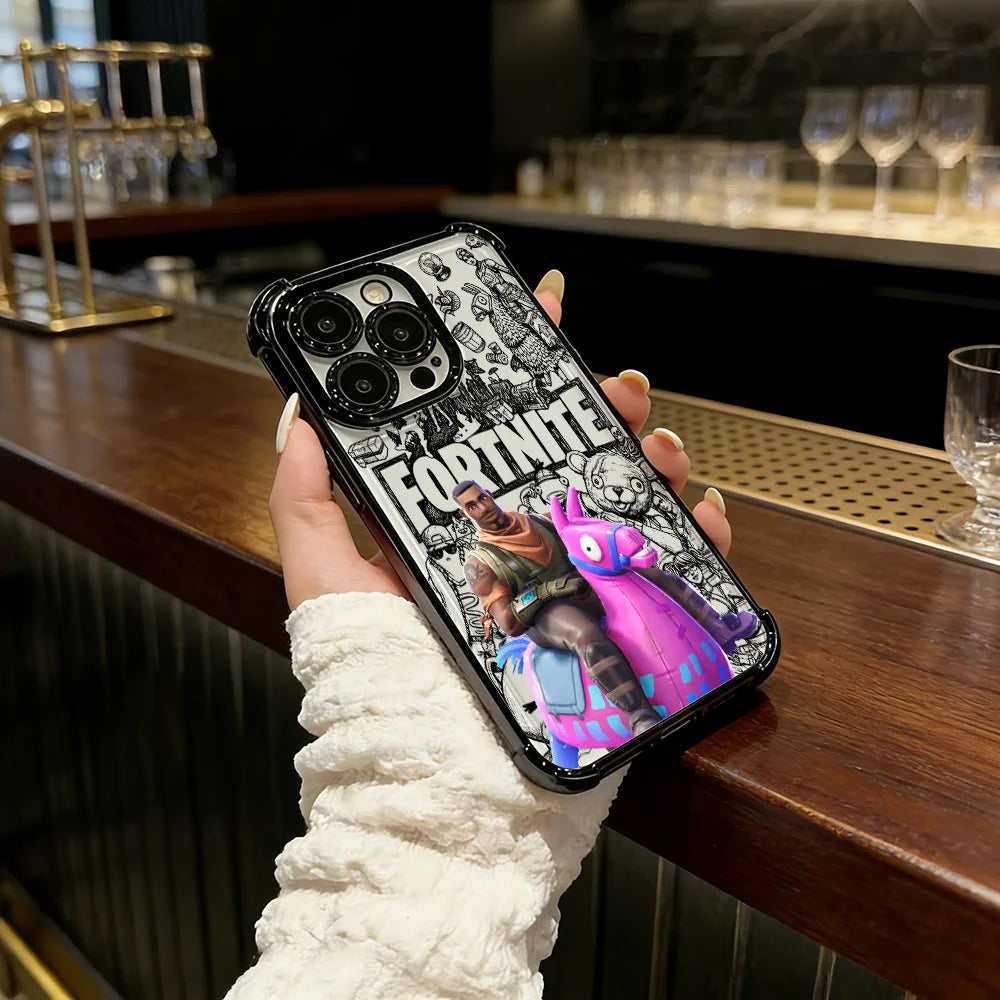 Battle Royales Fortnites Plating Phone Case For IPhone 17 17e 16e 16 15 14 13 12 11 Pro Max X XR XSMax 7 8 Mini Air Plus Airabag