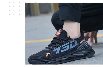 Men’s Shoes New Summer Breathable Mesh Tide Brand Sports Leisure Running Lightweight Red Boom Fashion Shoes