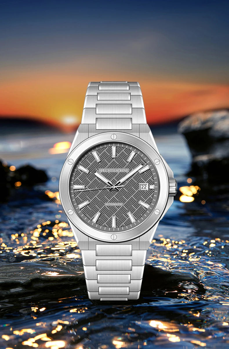 Specht&Sohne 2025 Neue 38MM Herrenuhr, Automatikuhr, Japan Miyota 8215 Uhrwerk, Stahl, Saphirglas, wasserdichte Reloj Homb