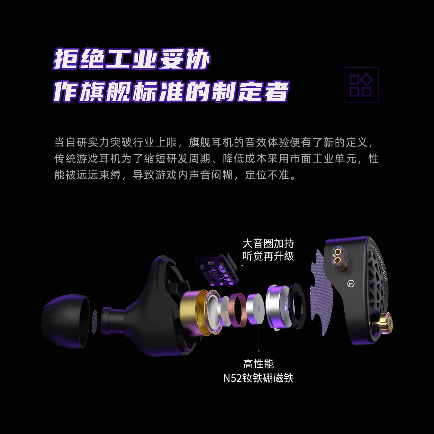 KZ Phantom HIFI In-Ear Gaming Earphone 4-Speed Custom Tuning Switch DSP Game Sound Card For PC Wired Headphones Gifts