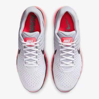 Nike Air Max 2017 'WOLF GREY HOT PUNCH' Chaussures de course décontractées basses confortables pour hommes Gris 849559-106