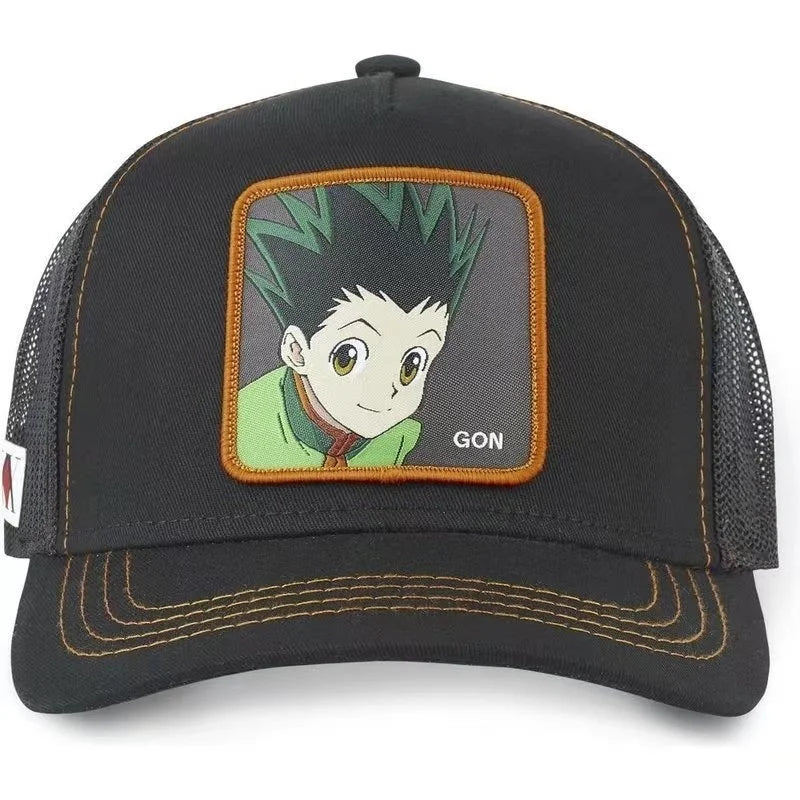 Hunter X Hunter – letní kšiltovka typu snapback pro muže s výšivkou, ve stylu hip-hopu, s nastavitelným kšiltem proti slunci, síťovaná kšiltovka typu „trucker“