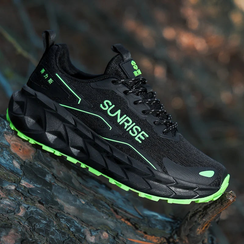 Unisex Running Shoes Mesh Breathable Anti-Slip Lightweight Casual Sports Sneakers Grip Comfortable Outdoor Trainer Footwear