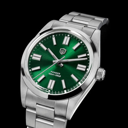 Watchdives WD1016 V3 Watch 37mm VH31 Sweep Quartz Movemet Stainless Steel Watch Waterproof Luminous Sapphire Men Wristwatch