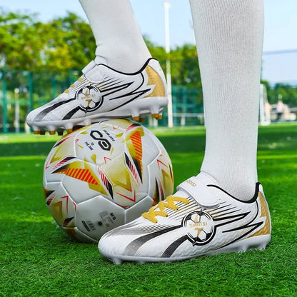Chaussures de football originales à crampons pour cheville, nouvelles chaussures de football pour enfants, chaussures de futsal, baskets rapides pour intérieur, chaussures de sport pour terrain de société, chaussures de f