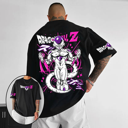 T-shirt in cotone a maniche corte con stampa Dragon Ball Z Son Goku Vegeta, per uomo e donna, stile Harajuku Y2K vintage, streetwear estivo