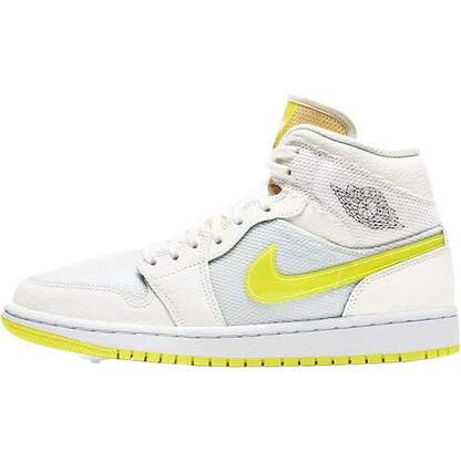 Nike genuine Air Jordan 1 Mid AJ1 Lakers Mid-top Basketball Shoes DB2822-107