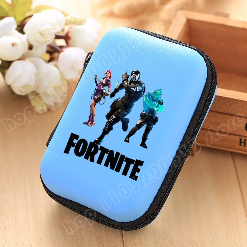 New Fortnite Storage Bag Multi-Function Data Cable Charger Organizer Travel Earphone Protective Pouch Children's Birthday Gift