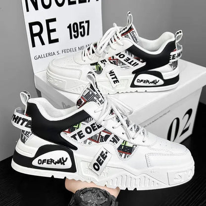 Skateboard Heren schoenen Zomersneakers Leer Casual Mode Outdoor Hardlopen Sport Wandelen Tennis Platform Designer Luxe