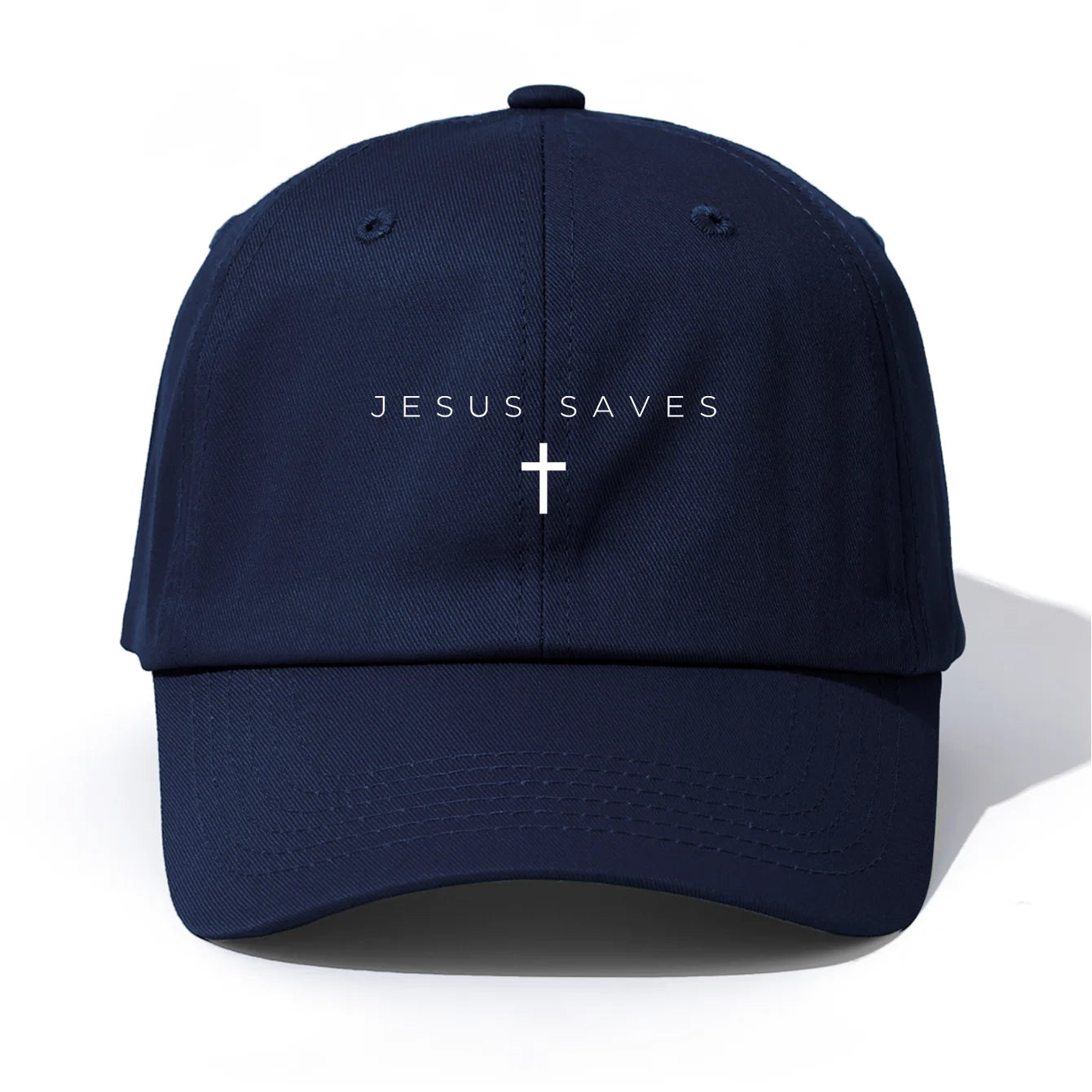 1pc JESUS SAVES Print  Baseball Cap for Adults,Minimalist Retro Style Casual Soft Adjustable Dad Hat,Perfect As Gift