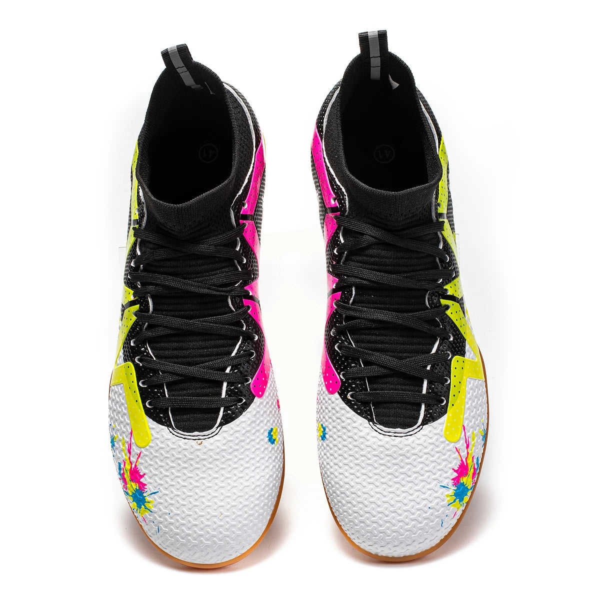 Professional Men's Indoor Flat-Bottomed Football Shoes Adult Durable Comfortable Training Shoes Teenagers Non-Slip Soccer Shoes
