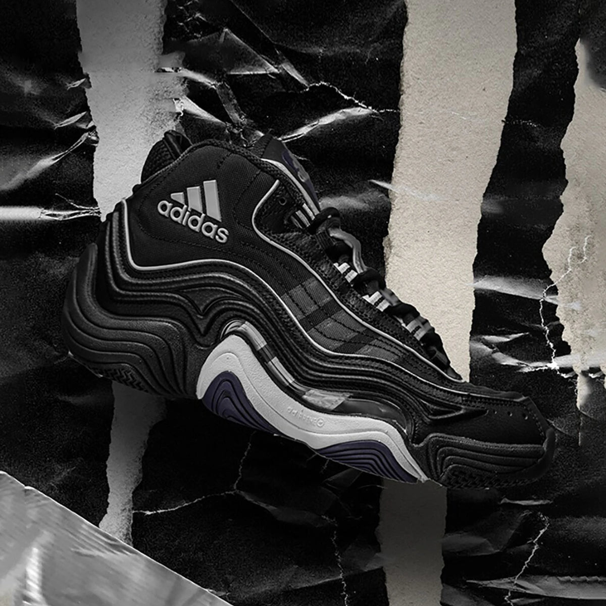 Adidas véritable CRAZY 98 chaussures de sport classiques durables à lacets pour hommes IG8341