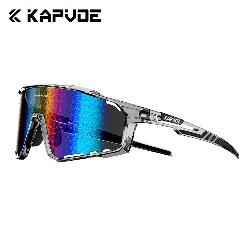 Kapvoe Mode-Sonnenbrillen für Herren – Coole Fahrradbrillen, MTB, Skaten, UV400, Angelbrillen, Herren, Damen, Fahrradbrillen