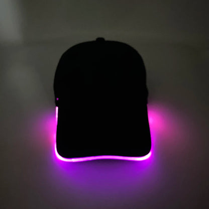 Fashion Glowing Baseball Cap LED Light Up Hip Hop Hat Bar Club Props Fluorescent Hat Men Women DJ Dance Supplies Costume