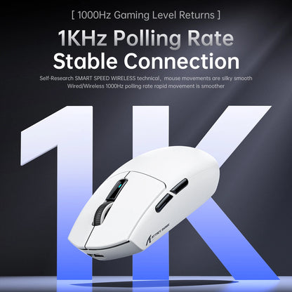 ATTACK SHARK G3PRO Tri-mode Wireless Gaming Mouse with Charge Dock 25000 DPI Ultra Lightweight, PAW3311 Sensor