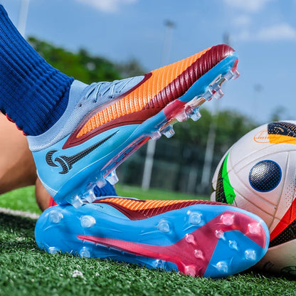 Nouvelles chaussures de football pour hommes, ultralégères, pour l'entraînement en extérieur, livraison directe, chaussures de foot à crampons longs FG antidérapantes