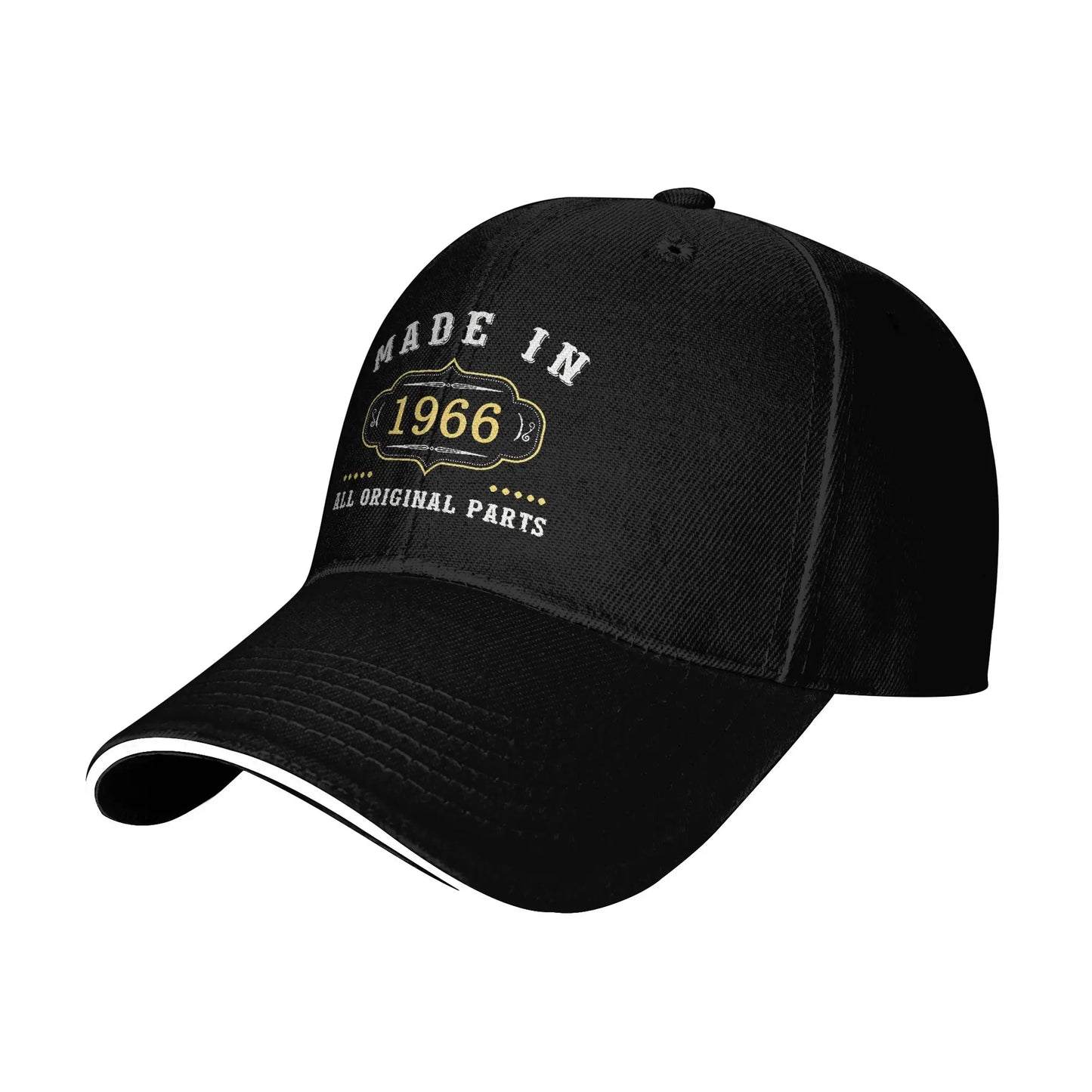Men Women Born in 1966 vintage age 60 years old funny 60th birthday Hat Fashion Baseball Cap  Sun Hat Travel Headewear