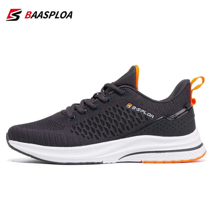 Baasploa – baskets de course pour hommes, grande taille 41-48, nouvelles chaussures de sport en maille respirante, chaussures classiques décontractées, antidérapantes, confortables pour l'extérieur