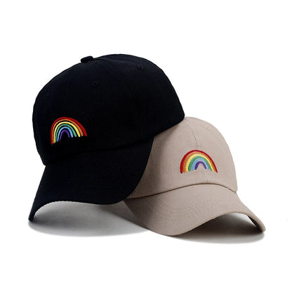 Unisex Baseball Cap Rainbow Embroidery Sports Hats Fashion Hat Cap For Men Women Streetwear Dad Hats